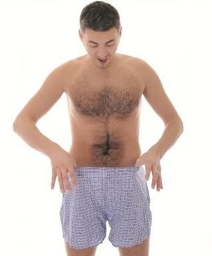 Man surprised by the increase in penis exercises