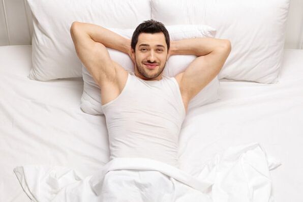 man with extended cock massage